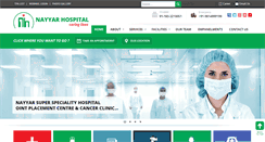Desktop Screenshot of nayyarhospital.com