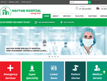 Tablet Screenshot of nayyarhospital.com